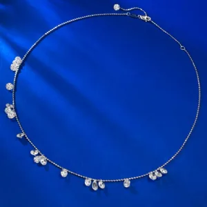 S925 Silver Starry Sky Necklace with Cubic Zirconia