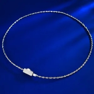 S925 Sterling Silver Italy-Imported Twisted Starry Sky Chain Necklace